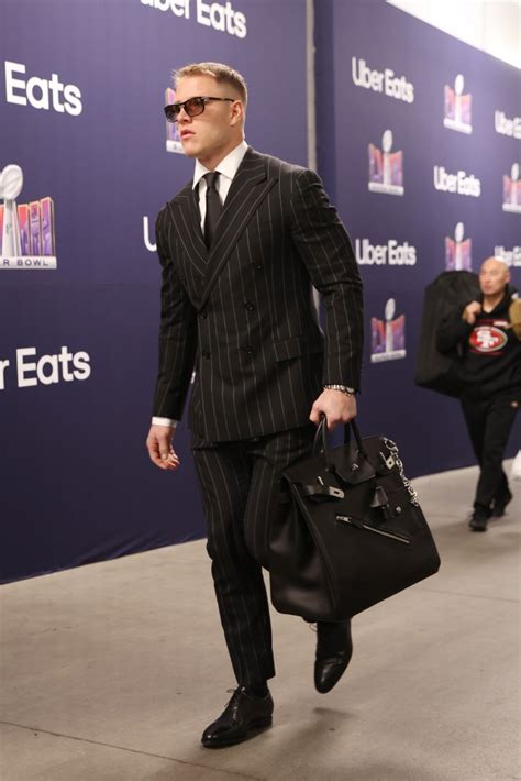 christian mccaffrey hermes bag|Christian McCaffrey carries edgy $68K Hermès bag to 2024 .